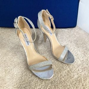 Silver gem heels